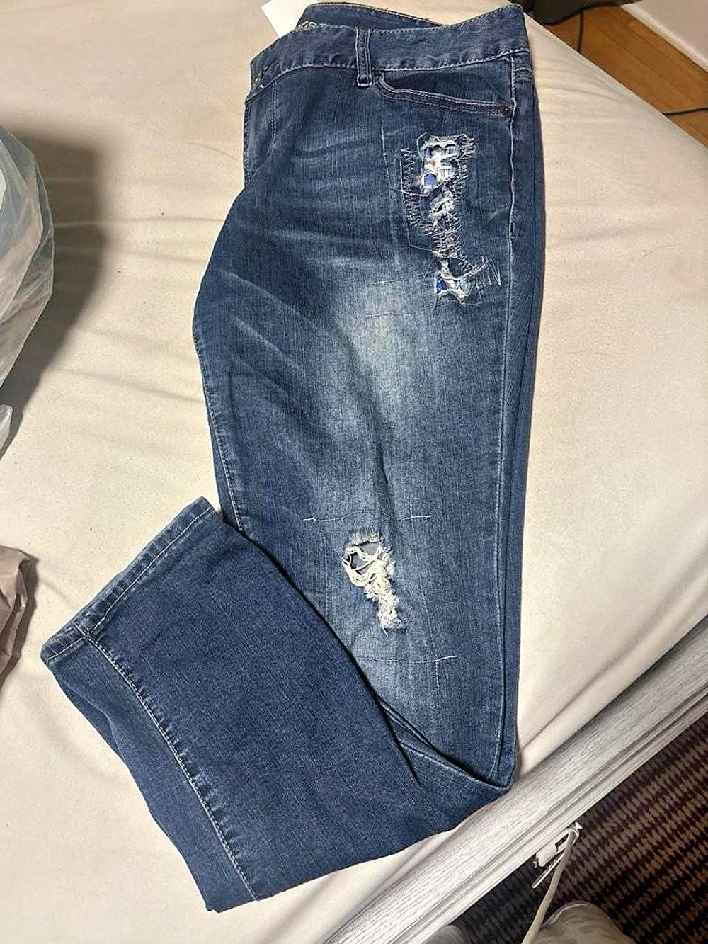Maurice’s Distressed Blue Jeans